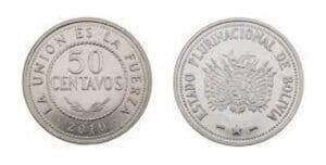 monedas de 0.50 centavos